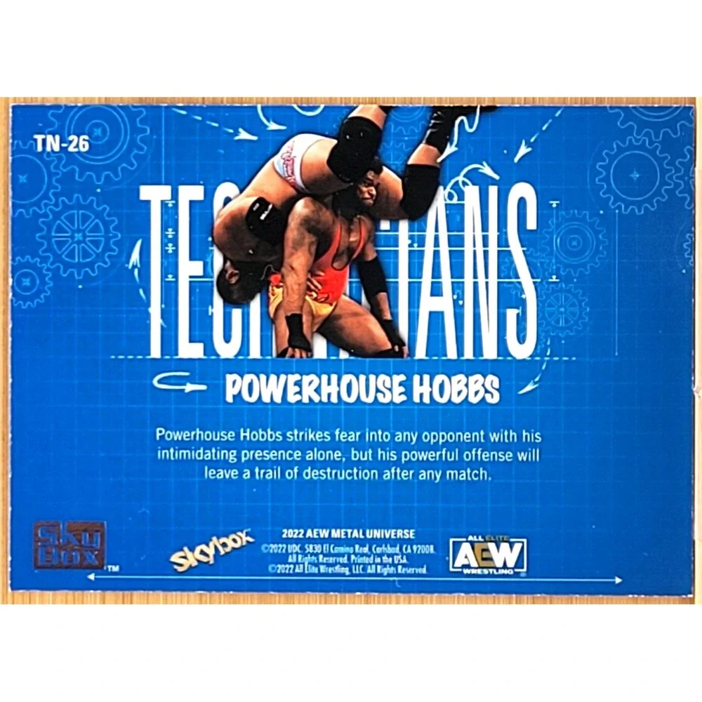 2022‎ UPPER DECK AEW METAL UNIVERSE POWERHOUSE HOBBS TECHNICIANS